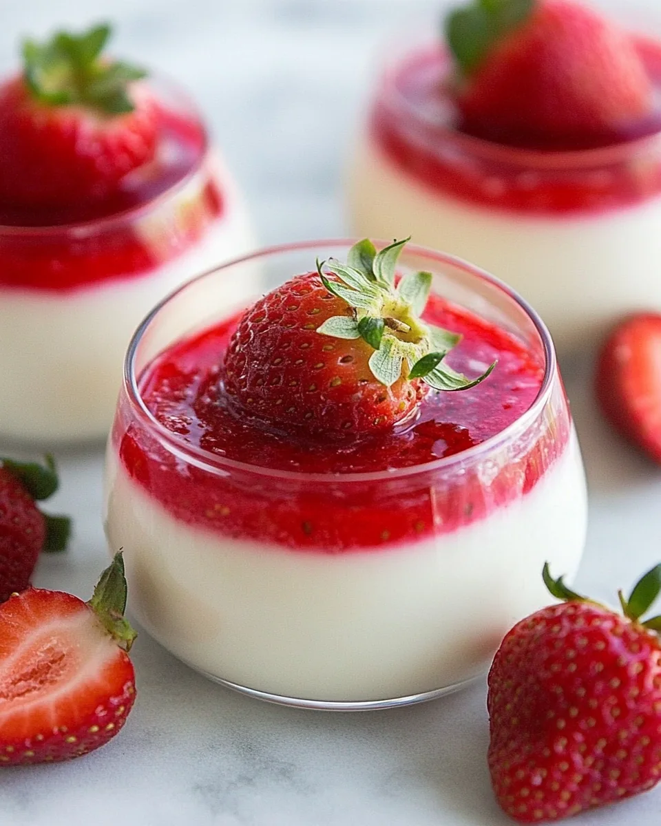 Strawberry Panna Cotta