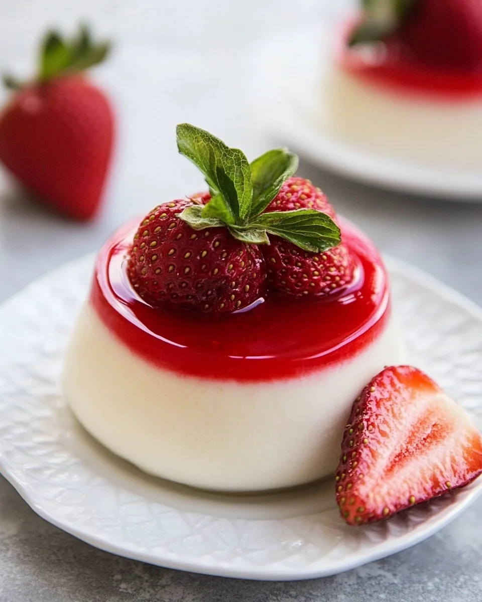 Strawberry Panna Cotta