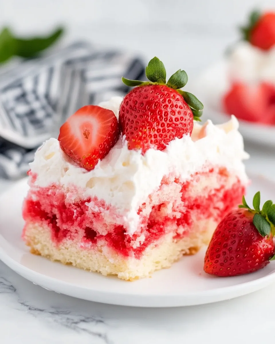 Strawberry Poke Cake