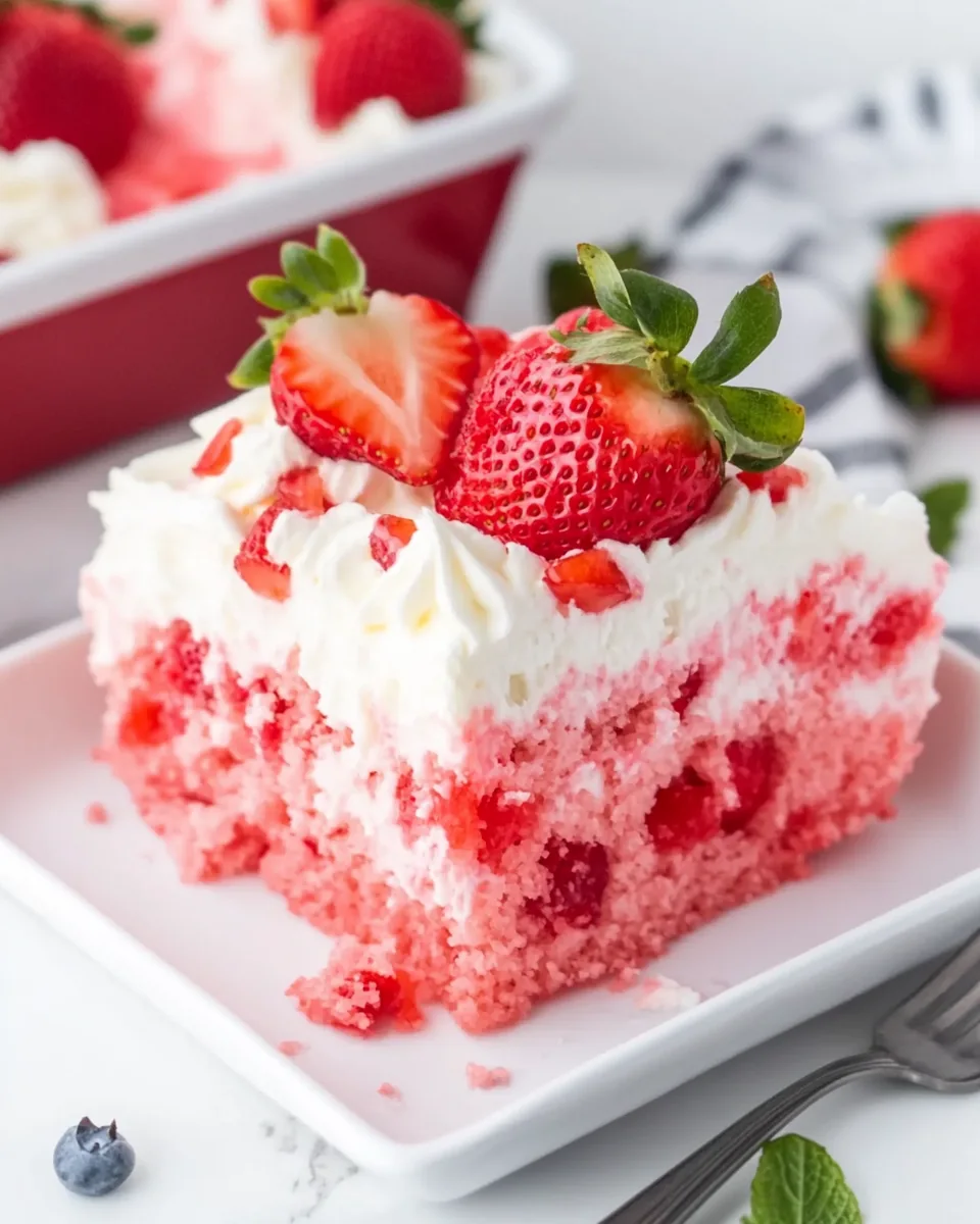 Strawberry Poke Cake