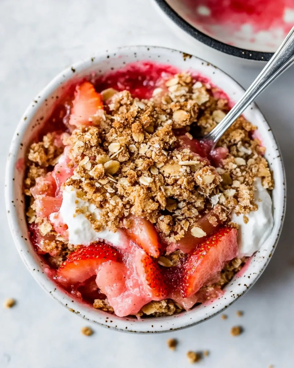 Strawberry Rhubarb Crisp
