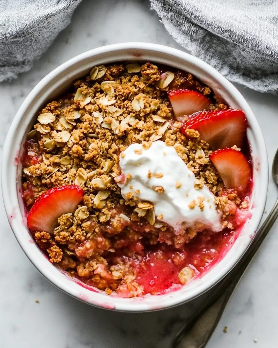 Strawberry Rhubarb Crisp