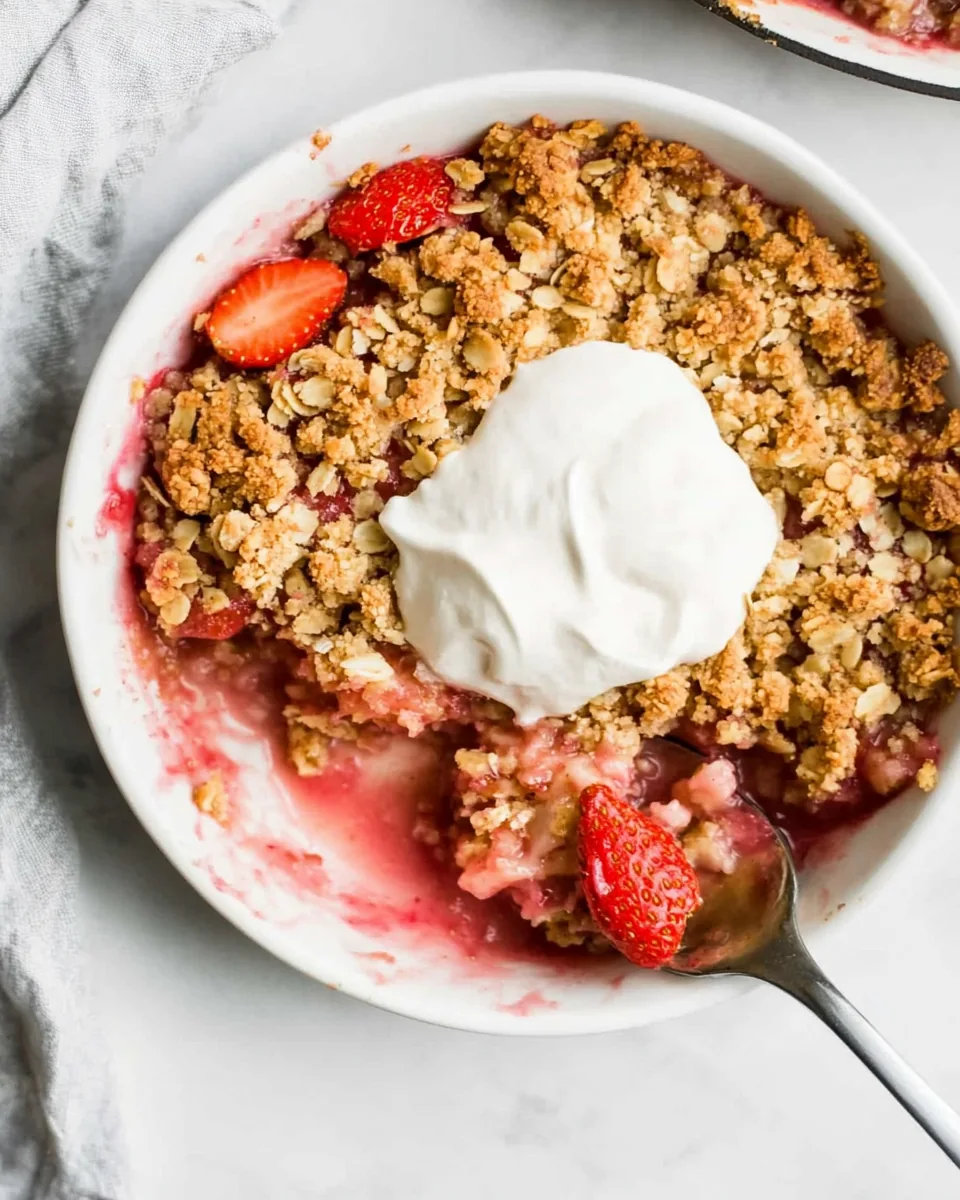 Strawberry Rhubarb Crisp