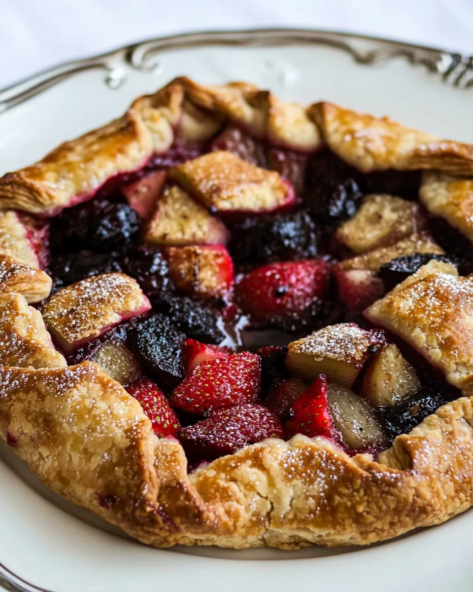 Strawberry Rhubarb Galette