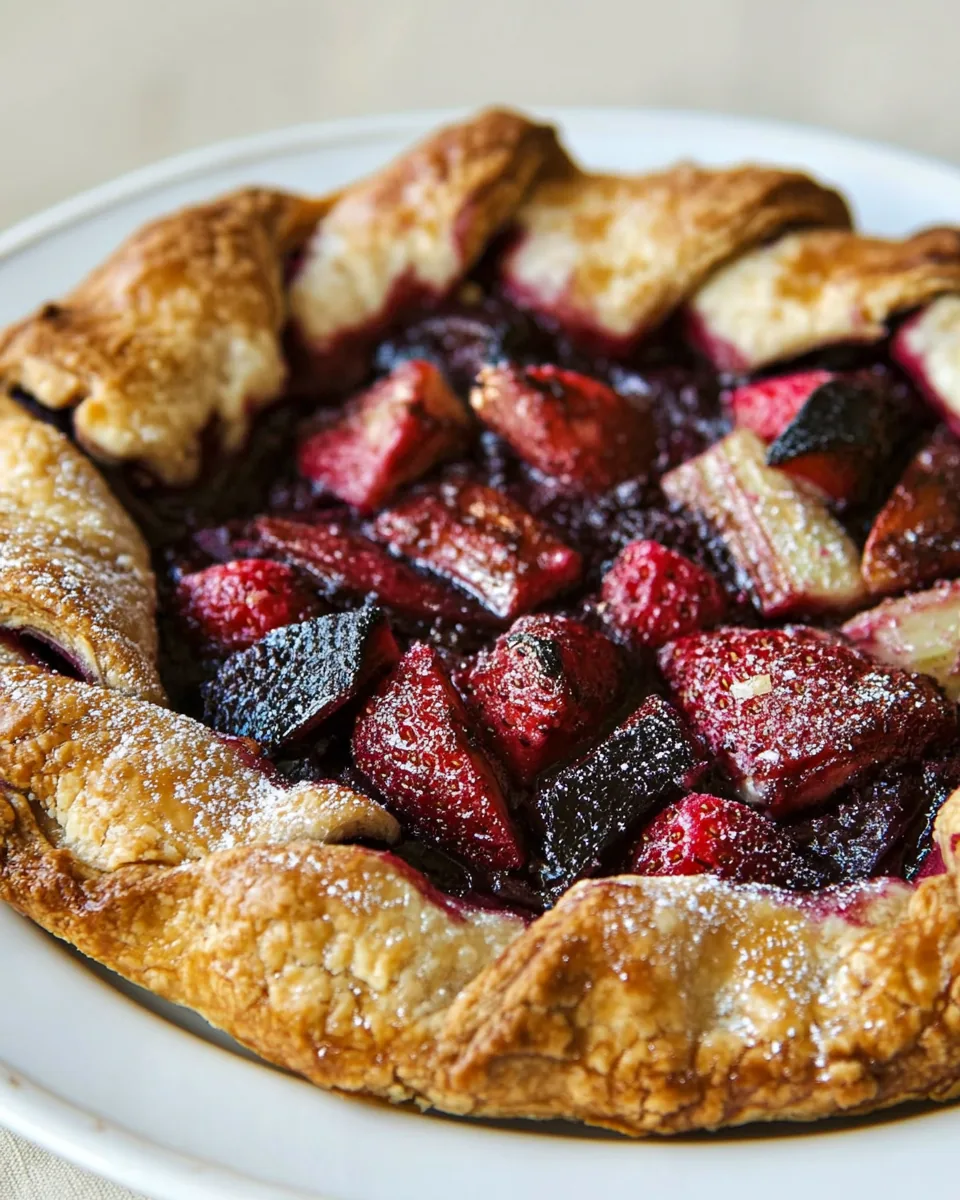 Strawberry Rhubarb Galette