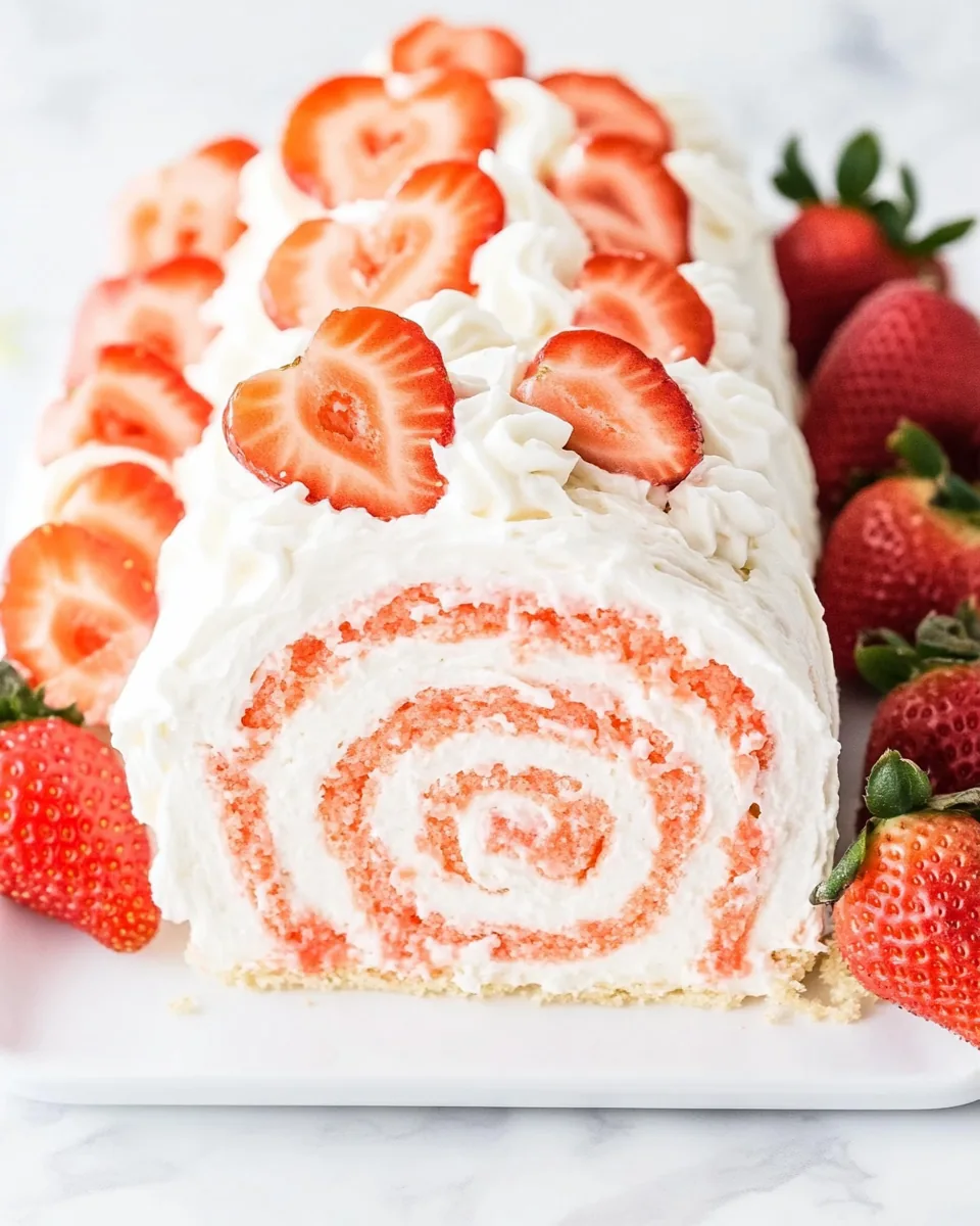 Strawberry Roll Cake
