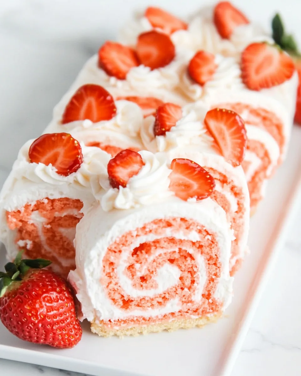 Strawberry Roll Cake