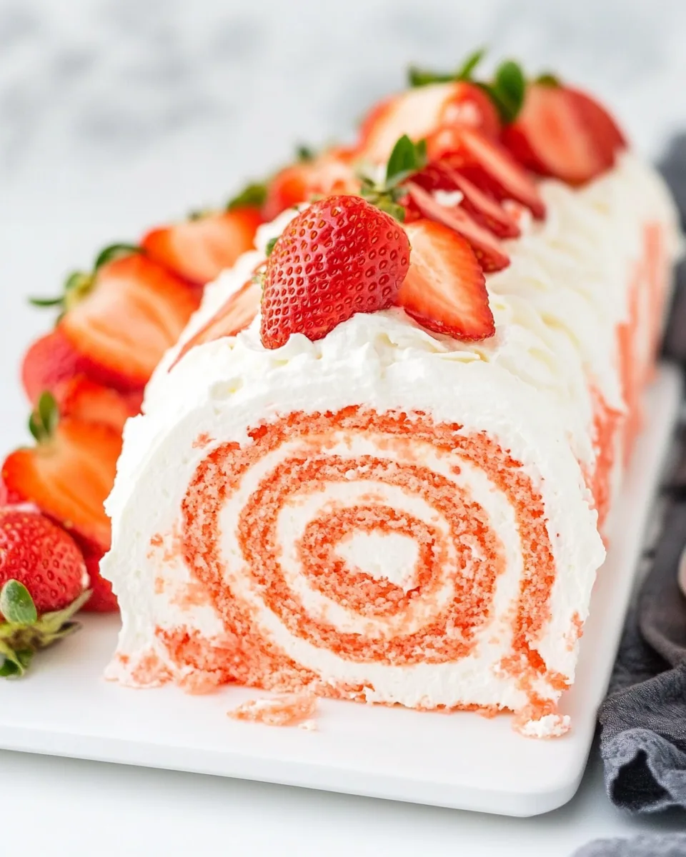 Strawberry Roll Cake