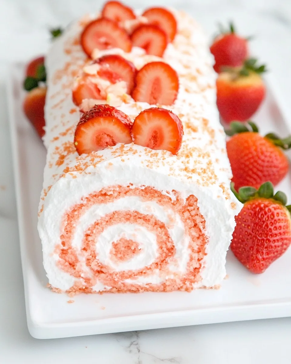Strawberry Roll Cake