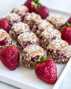 Strawberry SunButter Bites