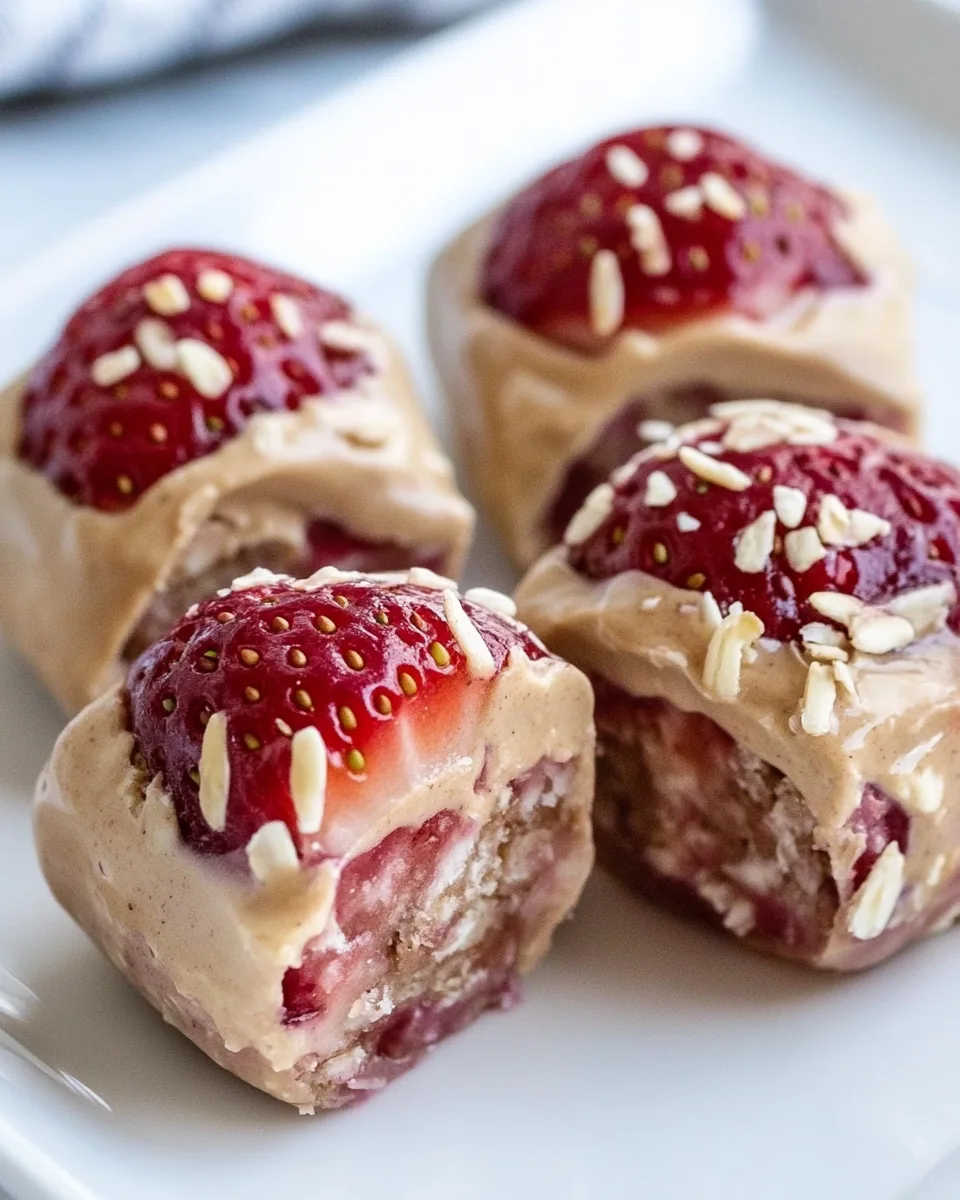 Strawberry SunButter Bites