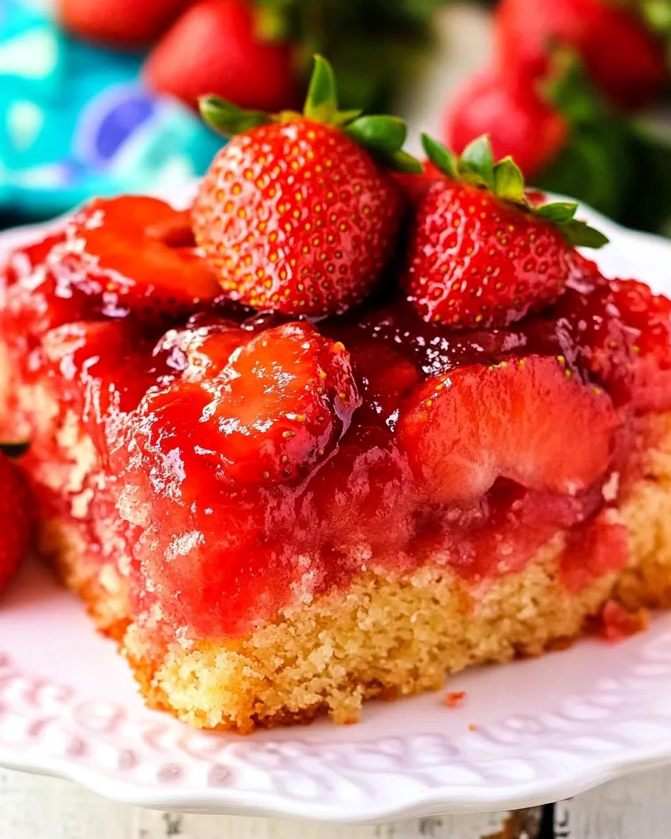 Strawberry Upside Down Cake