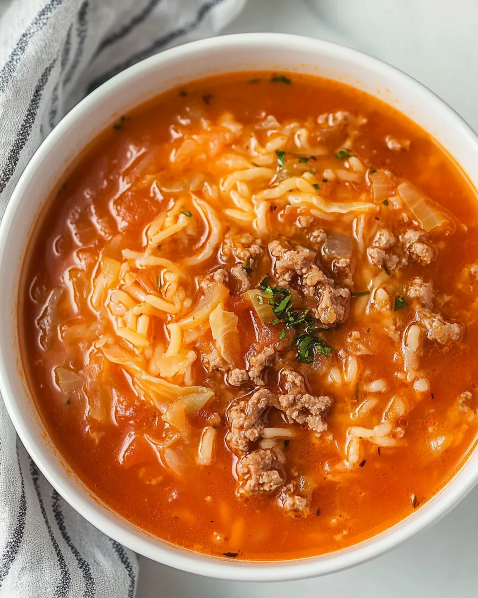 Stuffed Cabbage Soup