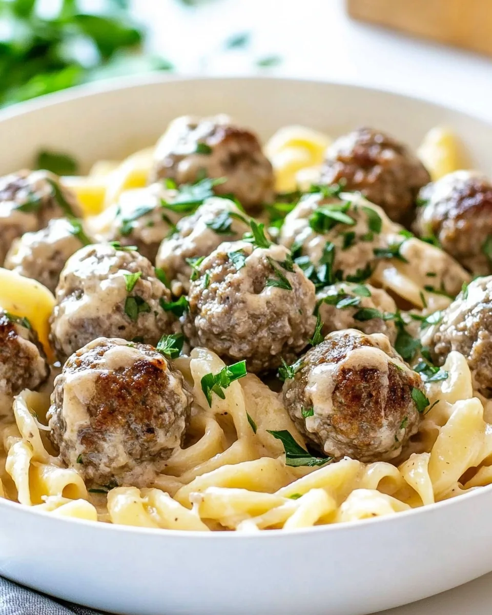 Swedish Meatball Pasta