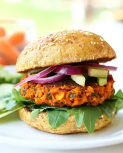 Sweet Potato Veggie Burgers
