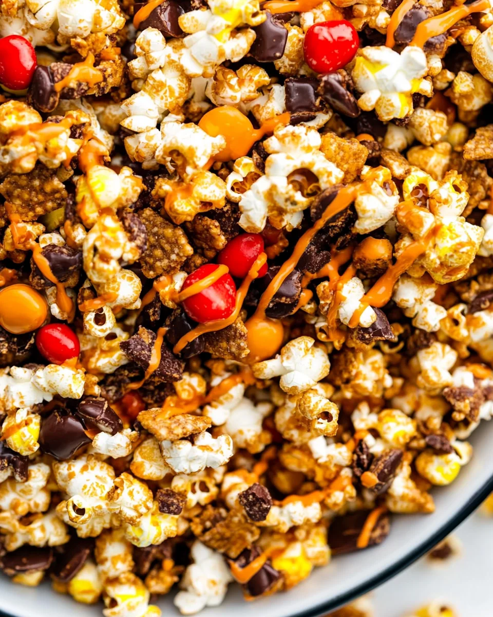 Sweet and Salty Popcorn Snack Mix