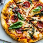 Sweet and Spicy Tomato Basil Pepperoni Pizza