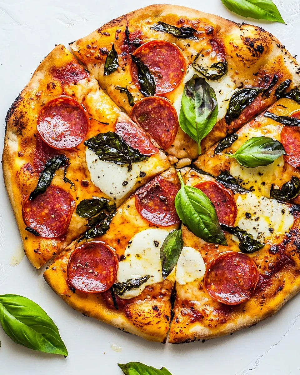 Sweet and Spicy Tomato Basil Pepperoni Pizza