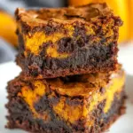 Swirled Pumpkin Brownies