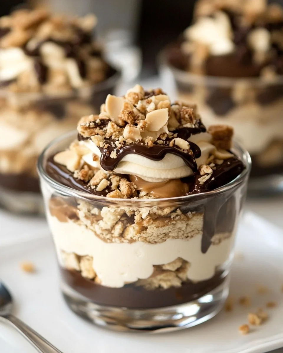 Tagalong Peanut Butter Parfaits