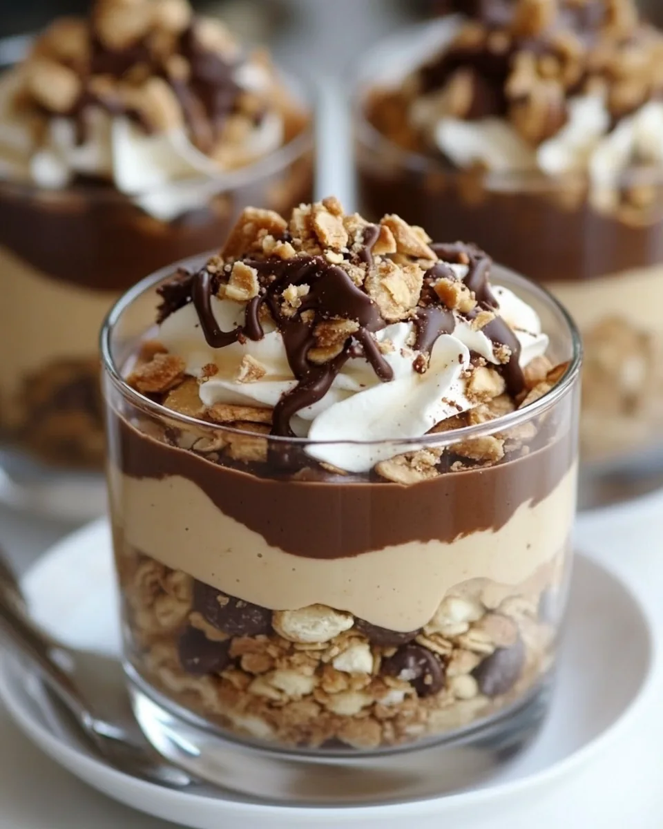 Tagalong Peanut Butter Parfaits