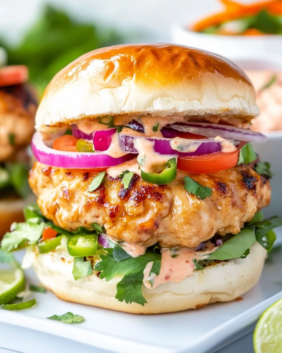 Teriyaki Chicken Burgers