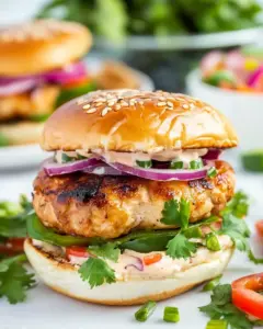 Teriyaki Chicken Burgers