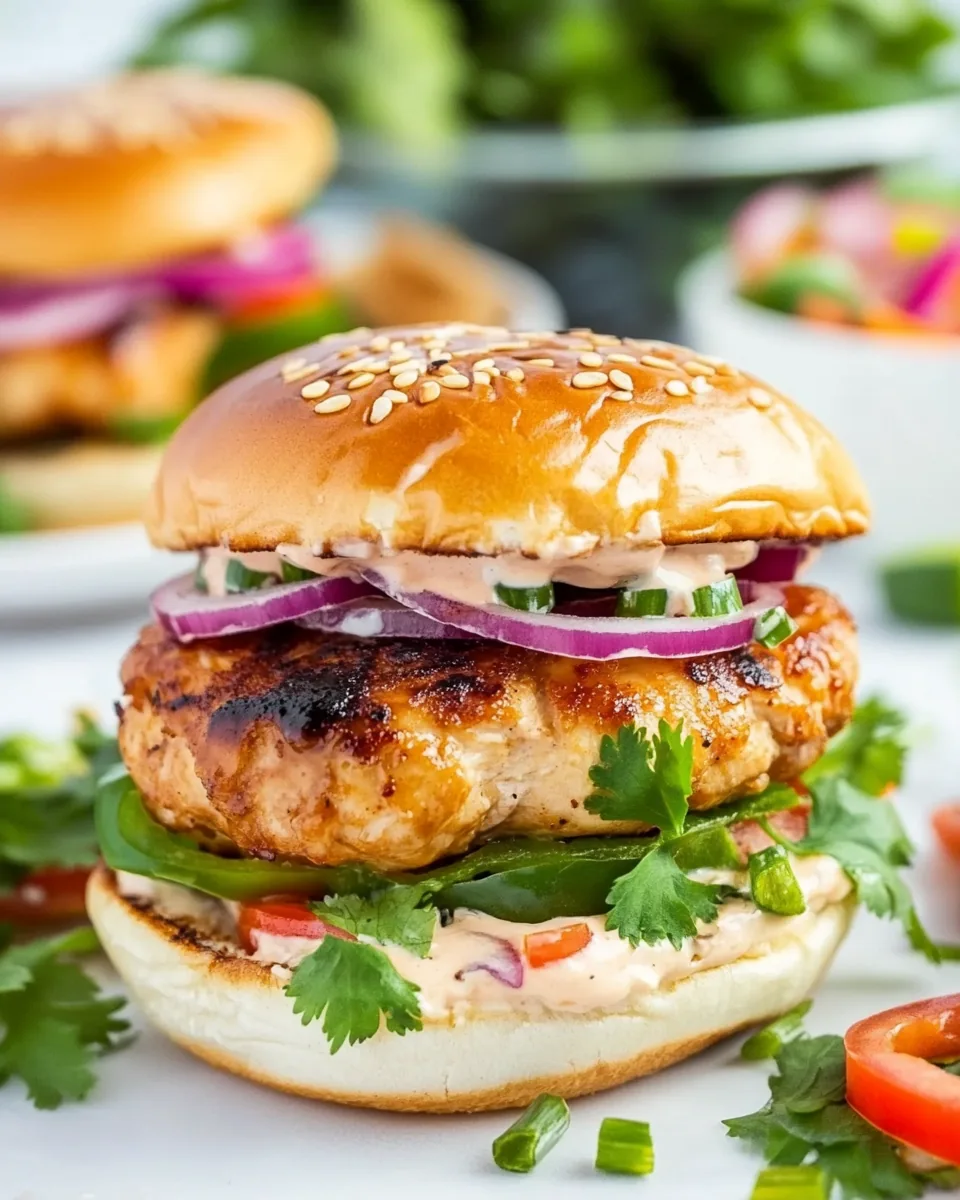 Teriyaki Chicken Burgers