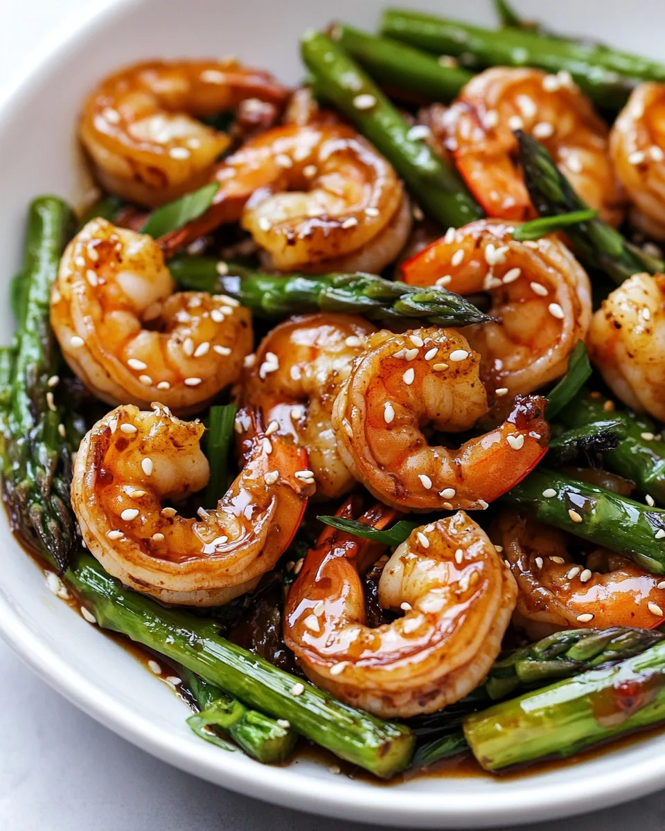 Teriyaki Shrimp and Asparagus Stir Fry