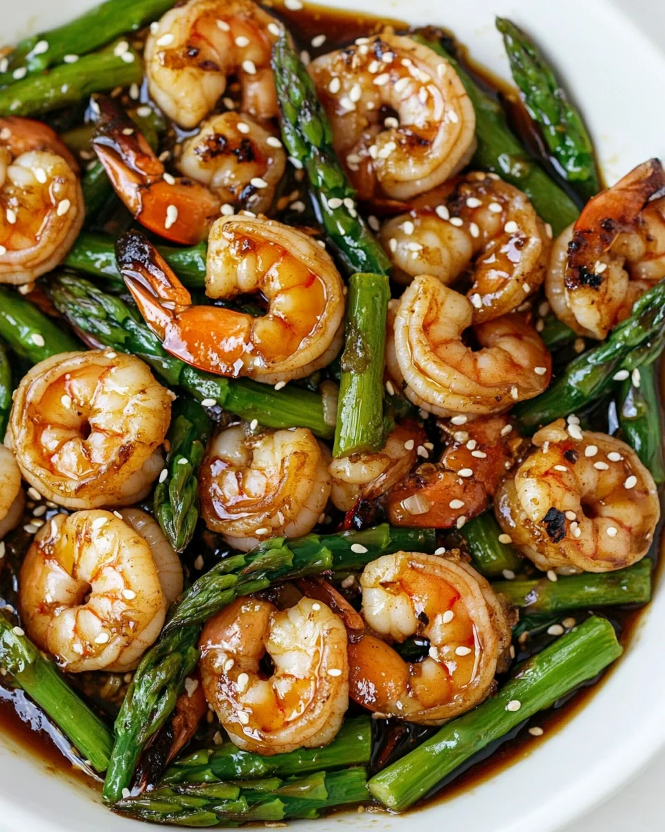 Teriyaki Shrimp and Asparagus Stir Fry