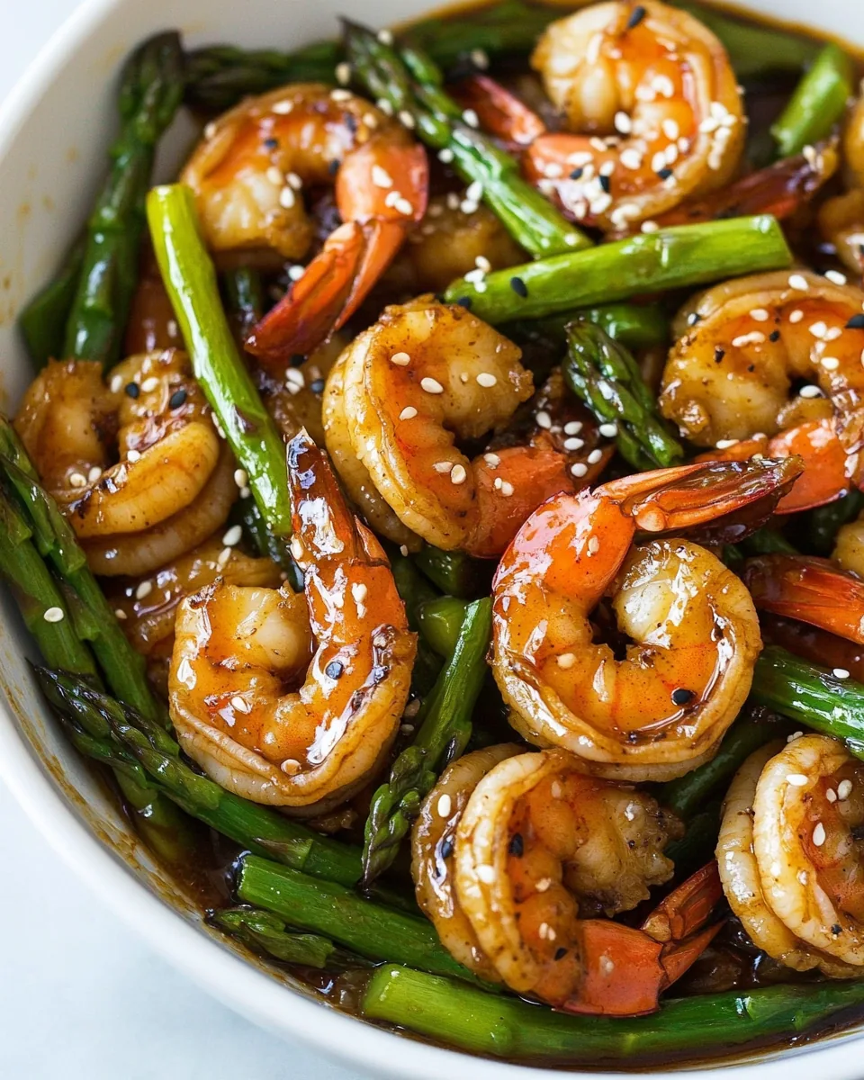 Teriyaki Shrimp and Asparagus Stir Fry