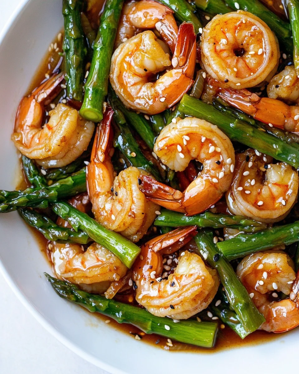 Teriyaki Shrimp and Asparagus Stir Fry