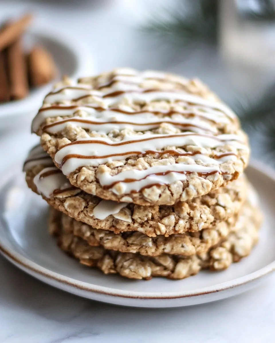 Thin and Chewy Spiced Oatmeal Cookies