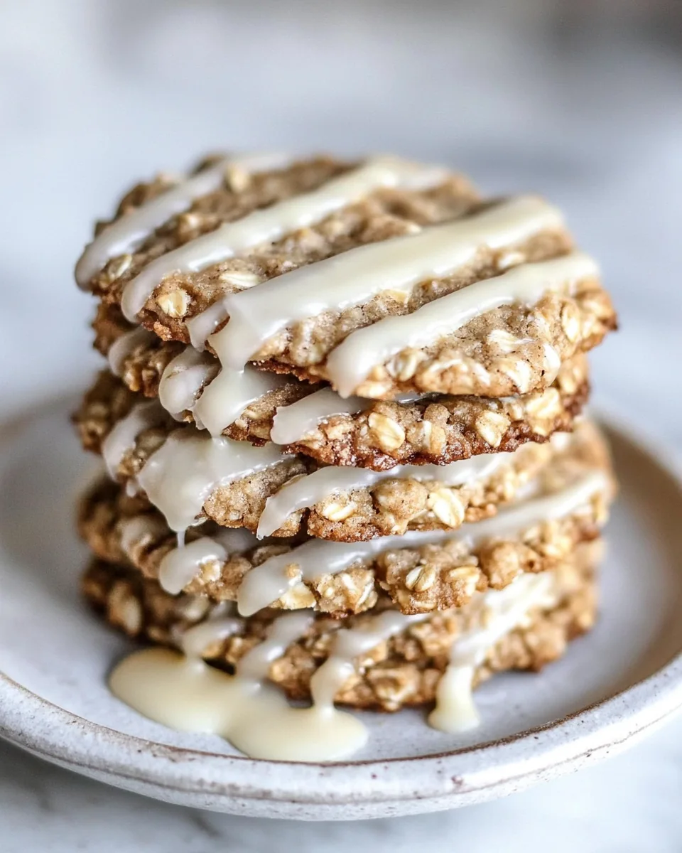Thin and Chewy Spiced Oatmeal Cookies
