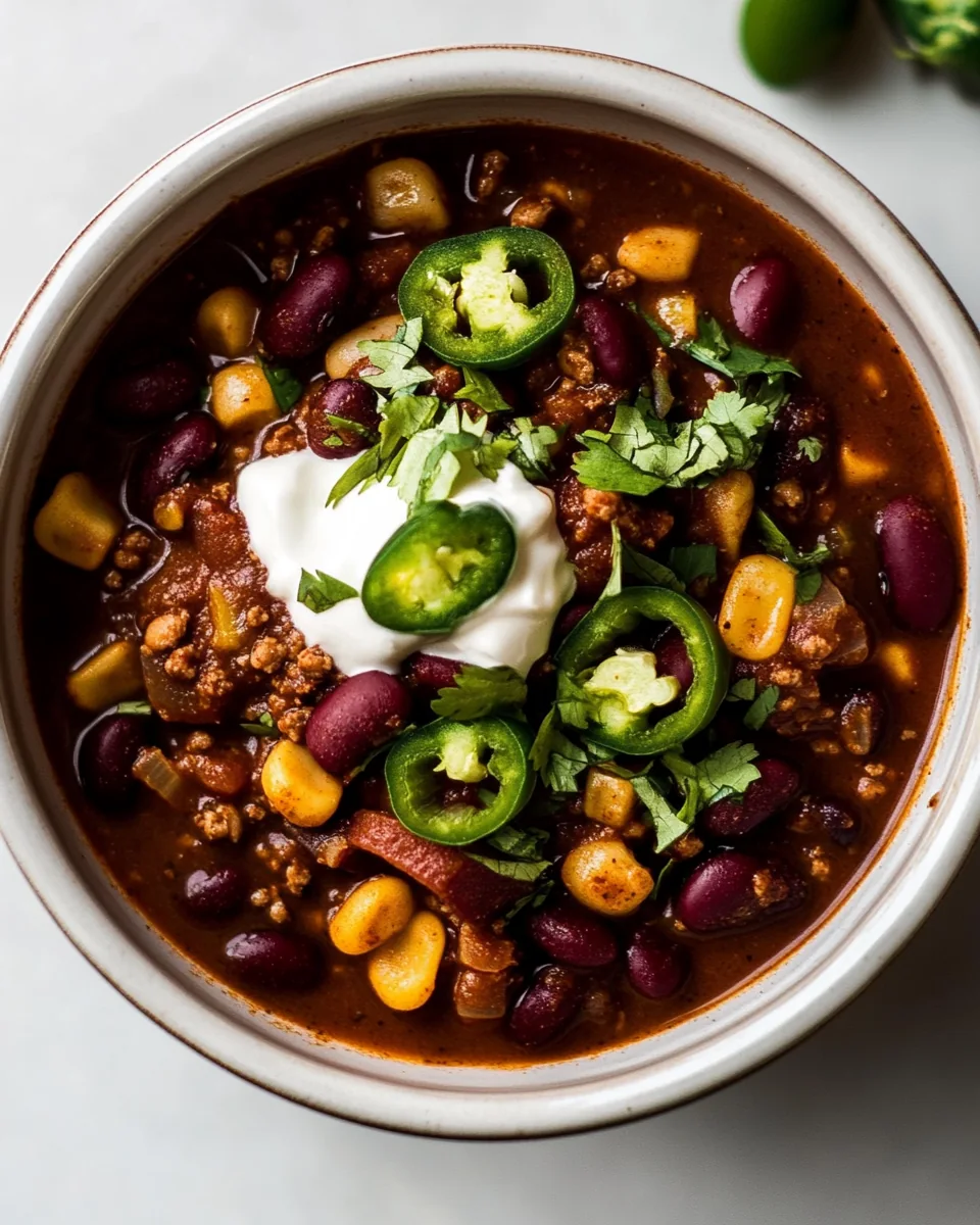 Three Bean Vegan Chili