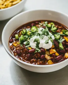 Three Bean Vegan Chili