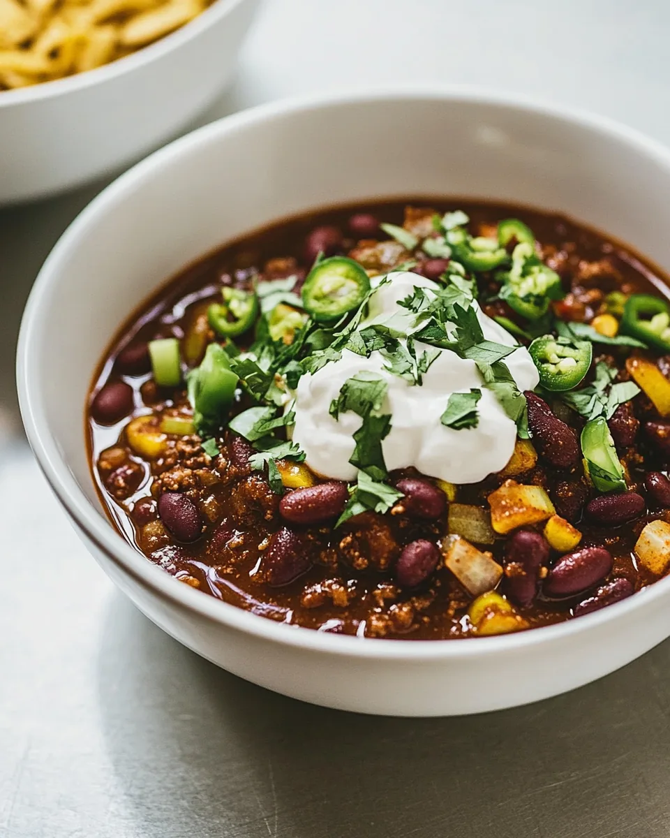 Three Bean Vegan Chili