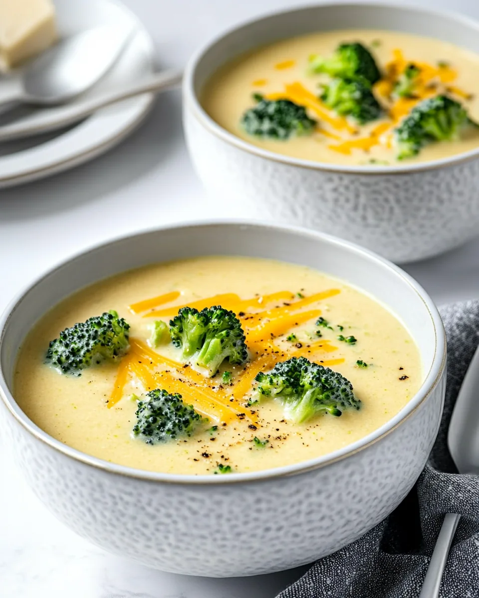 Three Cheese Broccoli Soup
