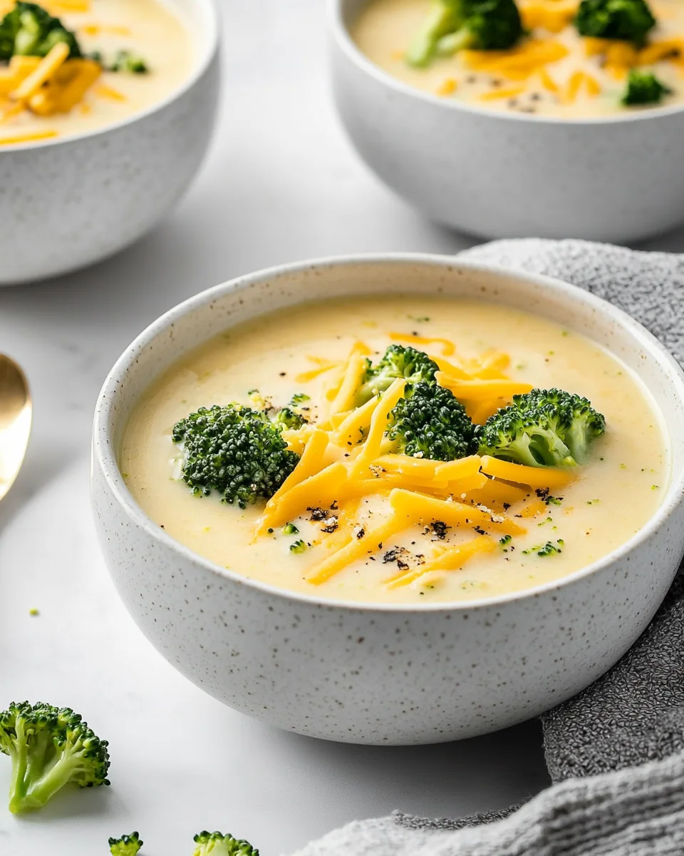 Three Cheese Broccoli Soup