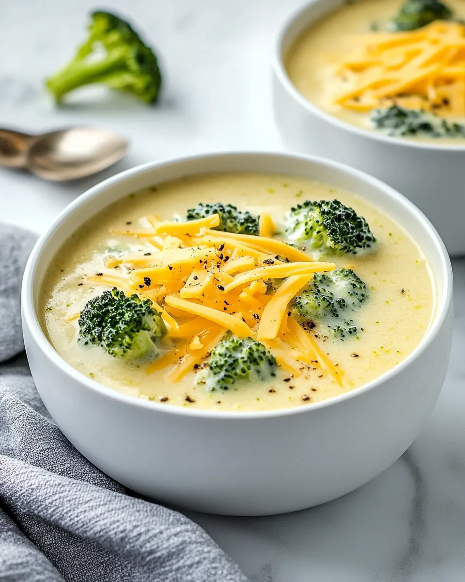 Three Cheese Broccoli Soup