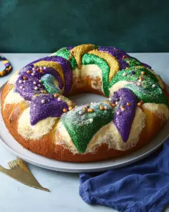 Traditional Mardi Gras King Cake