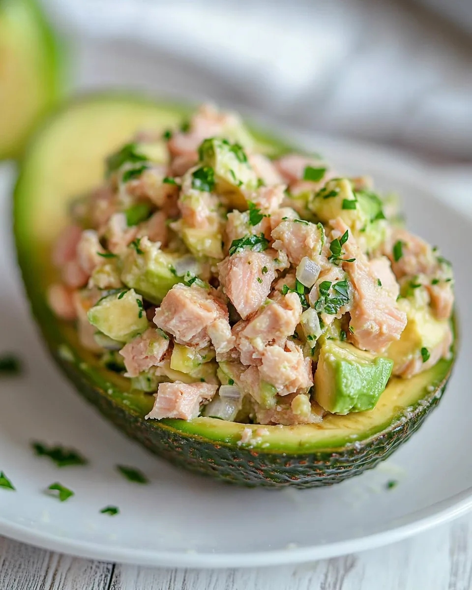 Tuna Salad Stuffed Avocado