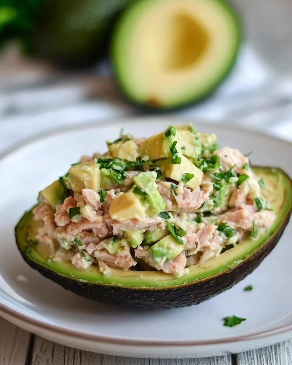 Tuna Salad Stuffed Avocado