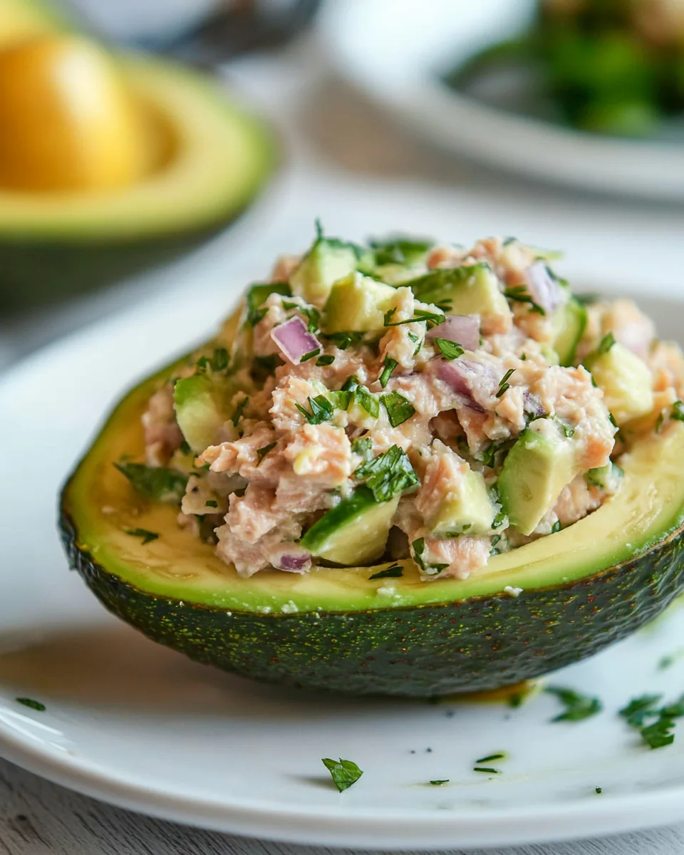 Tuna Salad Stuffed Avocado