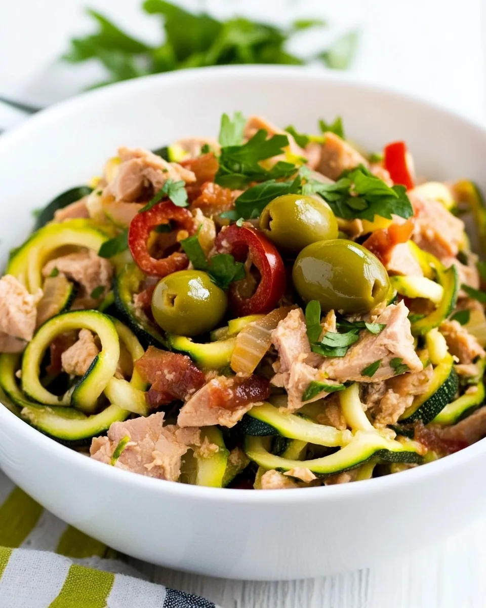 Tuna Zucchini Noodles