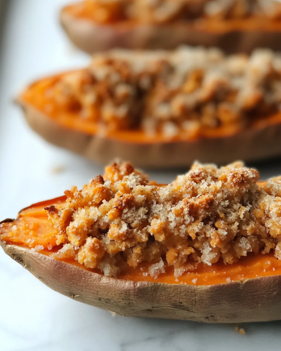 Twice Baked Sweet Potatoes