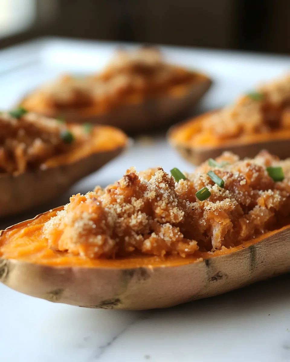 Twice Baked Sweet Potatoes