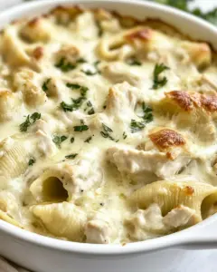 Unstuffed Chicken Alfredo Shells