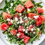 Watermelon Arugula Feta Salad