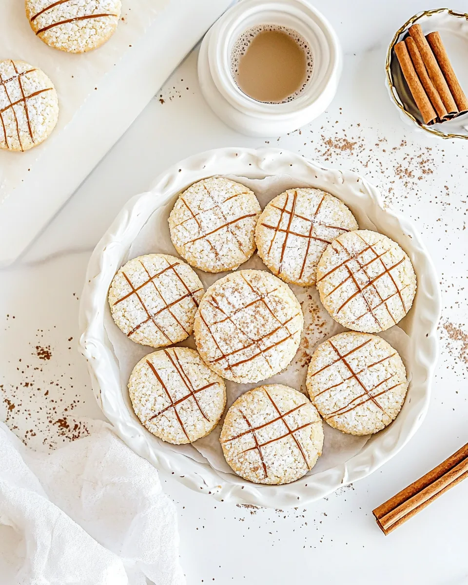 White Chocolate Chai Shortbread Cookies